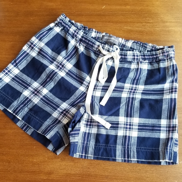 Eddie Bauer Stines Flannel Sleep Shorts 